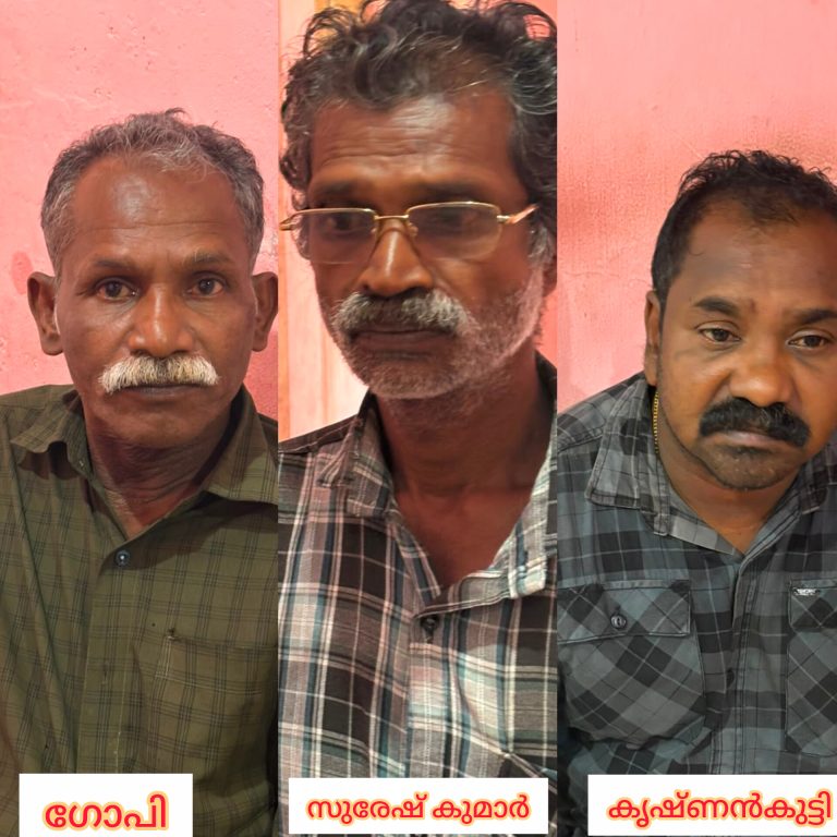 ചിറ്റാറിലെ സന്ദീപിന്റെ മരണത്തിൽ പ്രതികളായ രണ്ടുപേർ ഉൾപ്പെടെ,  മൂന്നു പേരെ തോക്ക് കൈവശം വെച്ചതിന് അറസ്റ്റ് ചെയ്തു
